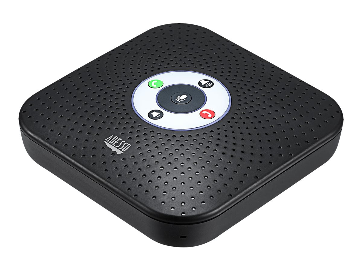 Adesso Conference Speaker Bluetooth Xtream S8 with 360 Degree Mic & 2 USB-A 3.0 Ports - Black