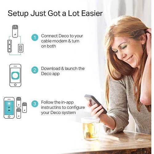 TP-Link DECO M4 IEEE 802.11ac 1.17 Gbit/S Wireless Access Point, 3-Pack