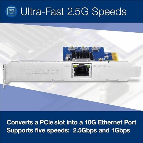 TRENDnet TEG-25GECTX 2.5GBASE-T PCIe Network Adapter
