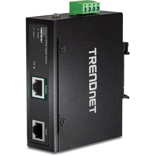 TRENDnet TI-IG90 Hardened Industrial 90W Gigabit PoE Injector, 4-Pair PoE