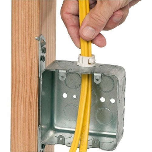 Arlington NM94X Plastic Push-In Cable Grommet, White