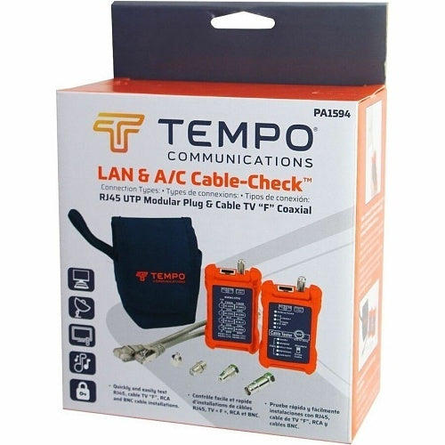 Tempo PA1594 Network Tester, Cable Check LAN/AV