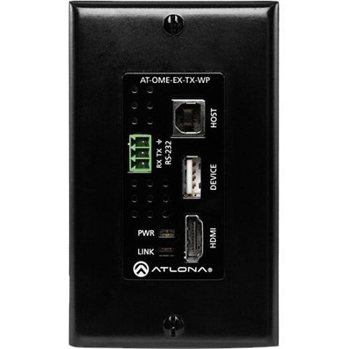 Atlona AT-OME-EX-TX-WP Wall Plate Transmitter for HDMI with USB
