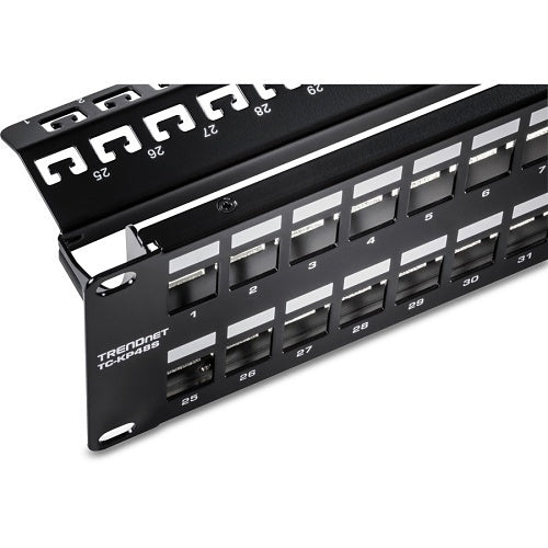 TRENDnet TC-KP48S 48-Port Blank Keystone Shielded 2U HD Patch Panel