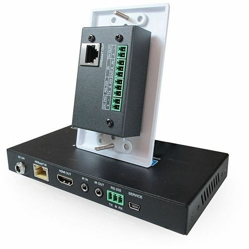 Comprehensive CHE-HDBTWP100K Pro AV/IT Integrator Series HDBaseT 4K60 18G HDMI over CATx Single Gang Wall Plate Extender Kit up to 230\'