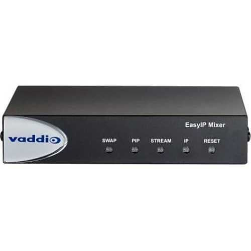 Vaddio 999-30231-000 EasyIP 20 Mixer Base Kit, Includes PTZ Camera, Switcher, and Audio Matrix, Black