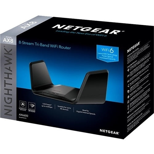 Netgear RAX70-100NAS Tri-Band 8-Stream AX6600 Wireless Router