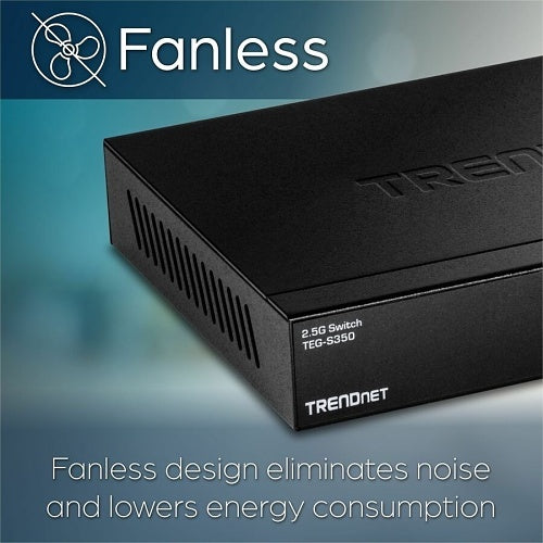 TRENDnet TEG-S350 5-Port Unmanaged 2.5G Switch, 25Gbps