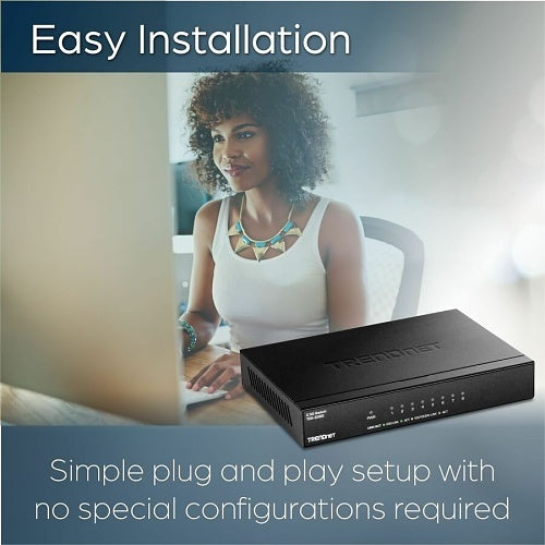 TRENDnet TEG-S380 8-Port Unmanaged 2.5G Switch, 40Gbps