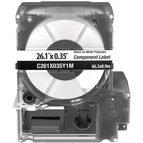 Panduit C261X035Y1M Component Label, MP Cassette, Non-Adhesive Polyester