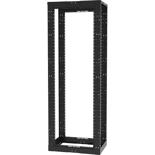 Panduit AR4PCN 4-Post Rack, Adjustable Depth, 45U, Cage Nut E-Rails, Black