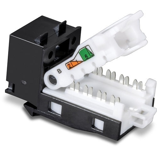 TRENDnet TC-K25C6BK CAT6 Keystone Jack, 25-Pack, Black