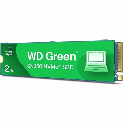 WD WDS200T3G0C Green SN350 Solid State Drive, 2TB, PCIe NVMe