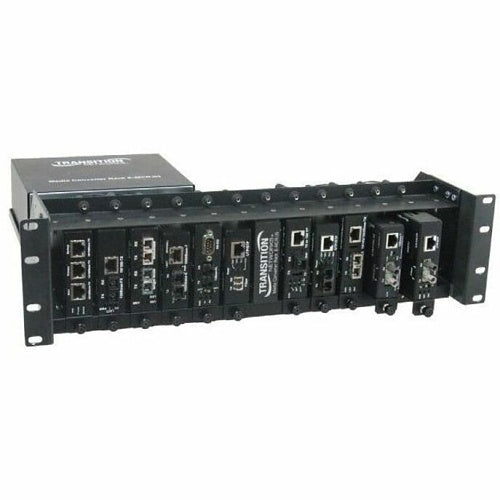 Lantronix E-MCR-05-JP Ethernet Media Converter Rack Standard