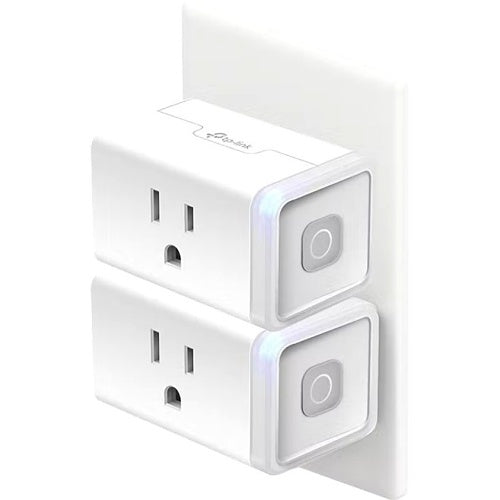 TP-Link HS103P2 Kasa Smart Wi-Fi Plug Mini 2-Pack with Voice Control and Scheduling, White