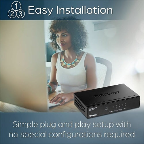 TRENDnet TEG-S51 5-Port Gigabit Desktop Switch