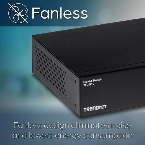 TRENDnet TEG-S17 16-Port Gigabit Switch RJ-45, Rack Mountable