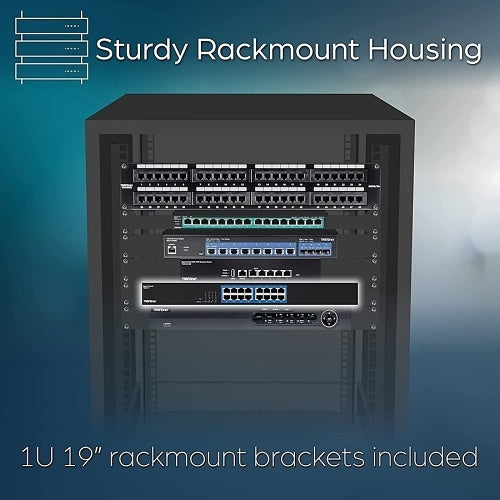 TRENDnet TEG-S17 16-Port Gigabit Switch RJ-45, Rack Mountable