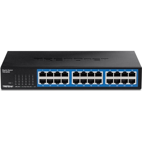 TRENDnet TEG-S25D 24-Port Gigabit Desktop Switch RJ-45, Rack Mountable
