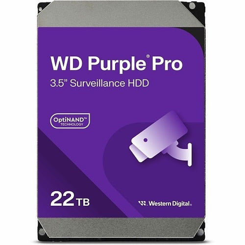 WD WD221PURP Purple Pro Series 22TB 3.5" SATA Surveillance Hard Drive