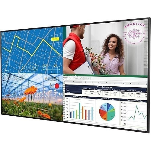 Planar URP65 65\\" 4K Edge-Lit LED Landscape/Portrait Display with 4-HDMI Inputs and VGA, 500 nits