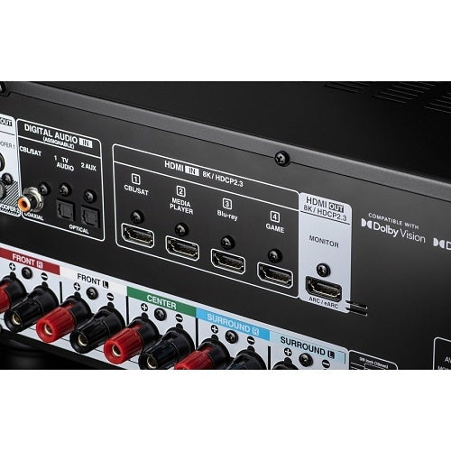 Denon AVR-S570BT 8K Video and Surround Sound from 5.2 Channel Receiver