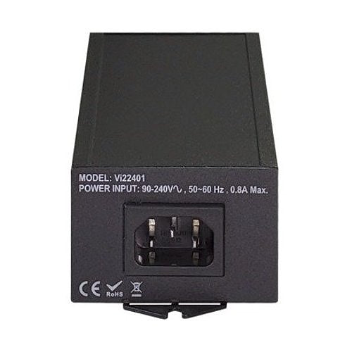 Vigitron Vi22401U MaxiiPower 1-Port PoE Midspan with Built-In Power Supply, 60W