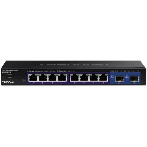 TRENDnet TEG-3102WS 10-Port Multi-Gig Web Smart Switch Compatible with 100/1000BASE-T, 80Gbps Switching Capacity