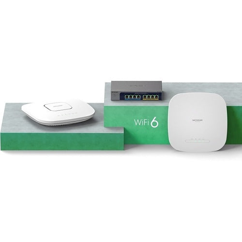 Netgear WAX618-111NAS Insight Managed Wi-Fi AX3000 Dual-Band Access Point with Multi-Gig PoE