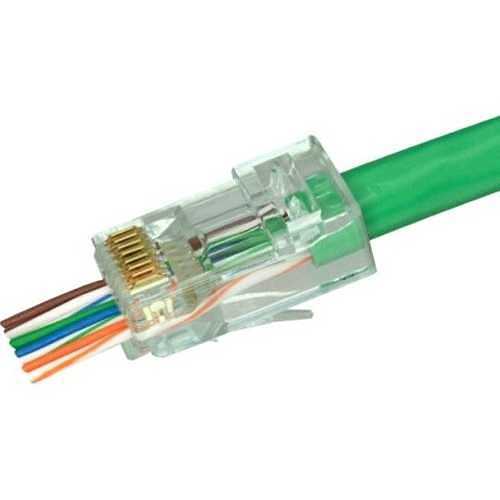 Simply45 S45-1601P Pro Series CAT6 Unshielded, Pass-Through RJ45 with Cap45, Clamshell 50-Piece