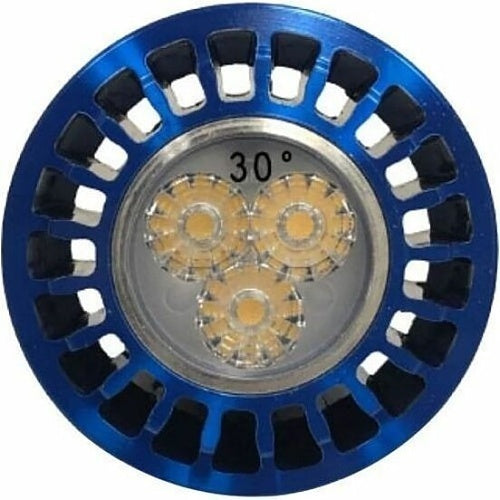 CAST SLMR164XW27 SLC LED MR-16 35W Halogen Equivalent Lamp, 55° Extra Wide 2700K, 299 Lumens, 10-Pack, Blue Lamp Body