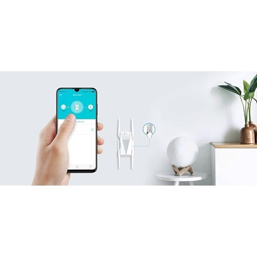TP-Link RE815XE AXE5400 Tri‑Band Mesh Wi‑Fi 6E Range Extender, Gigabit Ethernet, White