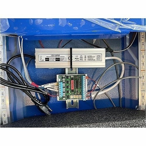 Pedestal Pro 156STA-AXIS-01-ALU Emergency Wall Station, Fits 2N IP Safety by Axis, Customizable, Aluminum, Powder Coated Dynasty Blue