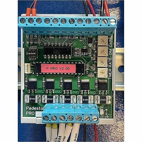 Pedestal Pro 156STA-AXIS-01-ALU Emergency Wall Station, Fits 2N IP Safety by Axis, Customizable, Aluminum, Powder Coated Dynasty Blue