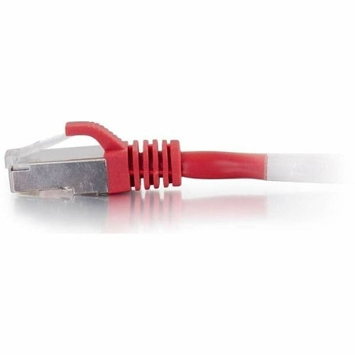 C2G CG27272 50\' Cat5e Snagless Shielded (STP) Ethernet Network Patch Cable, 24 AWG, Red