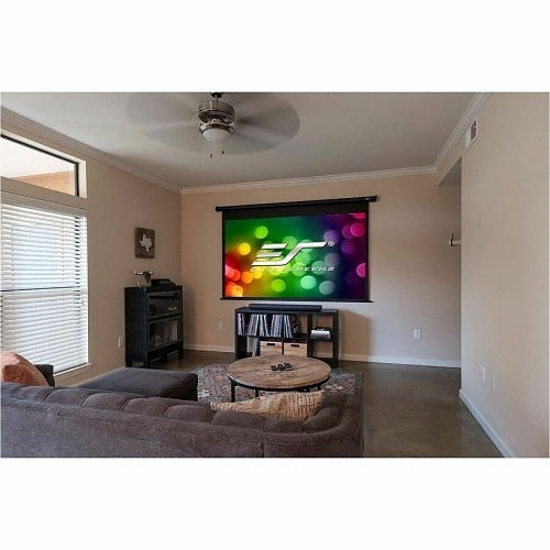 Elite Screens ELECTRIC180H2 Spectrum Series Electric Motorized Projection Screen, 180\\", Black