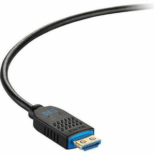 C2G C2G41485 Performance Series High Speed HDMI Cable, Active Optical Cable, Plenum Rated, 4K 60Hz, M/M, Black, 75\'