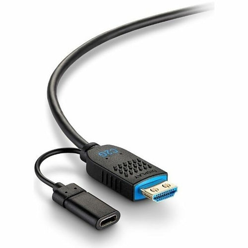 C2G C2G41485 Performance Series High Speed HDMI Cable, Active Optical Cable, Plenum Rated, 4K 60Hz, M/M, Black, 75\'