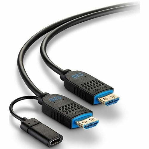 C2G C2G41485 Performance Series High Speed HDMI Cable, Active Optical Cable, Plenum Rated, 4K 60Hz, M/M, Black, 75\'