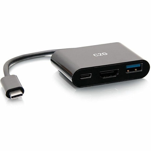 C2G C2G54453 4K 30 Hz USB-C in Mini Docking Station with HDMI, USB-A, and USB-C Power Delivery up to 60W