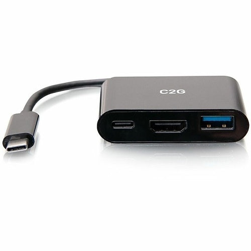 C2G C2G54453 4K 30 Hz USB-C in Mini Docking Station with HDMI, USB-A, and USB-C Power Delivery up to 60W