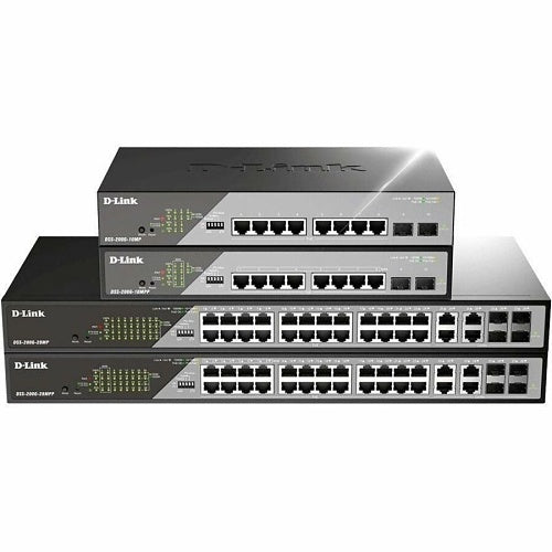 D-Link DSS-200G-28MPP 28-Port 10/100/1000 PoE Gigabit Ethernet Surveillance Switch