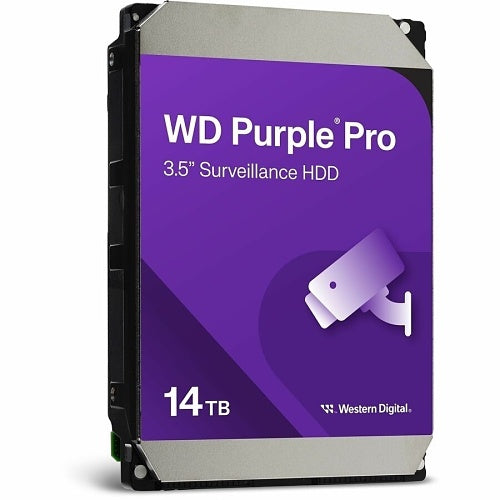 WD WD142PURP Purple Pro Surveillance Hard Disk Drive, 14TB SATA
