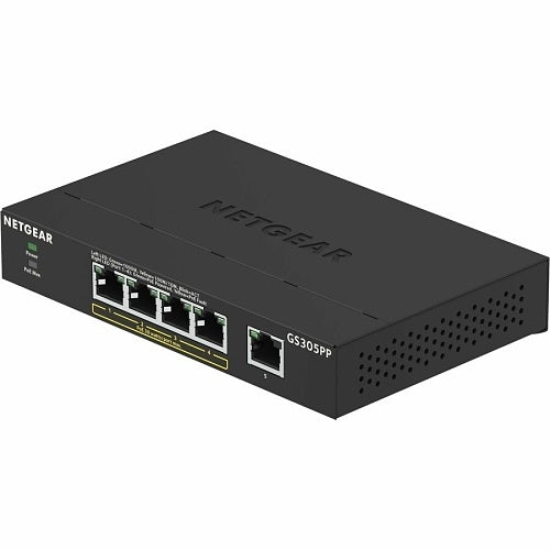 Netgear GS305PP-300NAS 5-Port PoE/PoE+ Gigabit Ethernet Unmanaged Network Switch