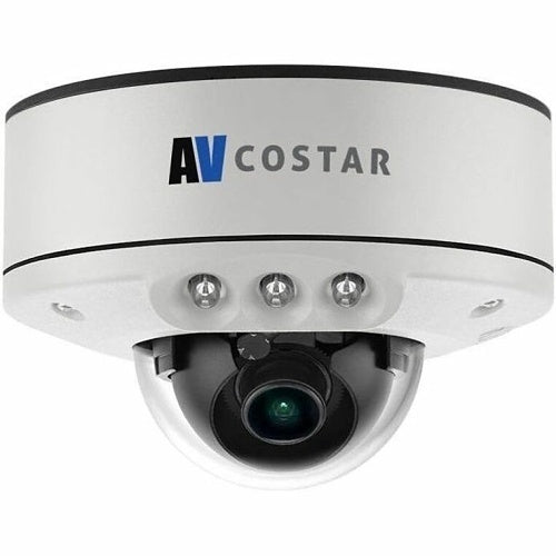 IDIS AV2856DNIR-S 1080p All-in-One True Indoor/Outdoor Dome IP Camera, SNAPstream+, IP66