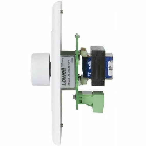 Lowell 25LVC-DW 25W Mono Autoformer Attenuator Volume Control with Rotary Dial, 1-Gang, White