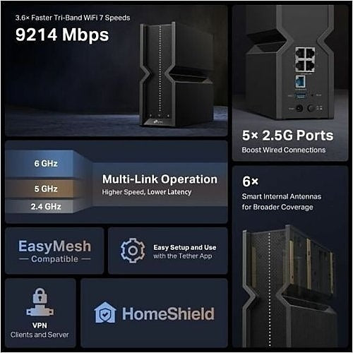 TP-Link ARCHER BE550 Tri-Band Wi-Fi Router