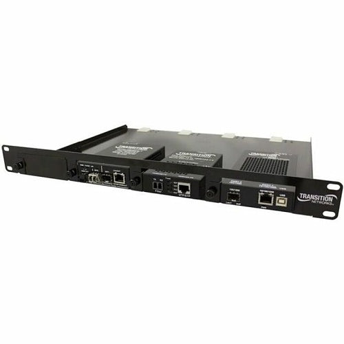 Lantronix RMS19-SA4-02 4-Slot Media Converter Rack Mount Shelf, 19\\"