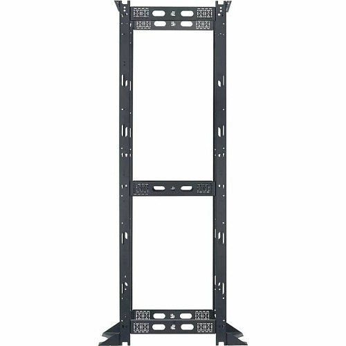 Lowell NR4P-5230 Rack Cabinet and Frame, Networking Rack 4-Post 52U 30\\"D Unassembled, Black