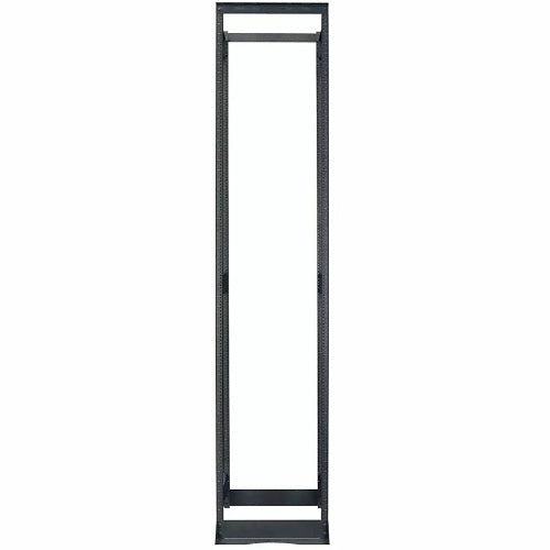 Lowell NR4P-5236 Rack Cabinet and Frame, Networking Rack 4-Post 52U 36\\"D Unassembled, Black